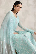 Farasha | STITCHED FORMALS ’26 | Silken Azure - House Of Hania