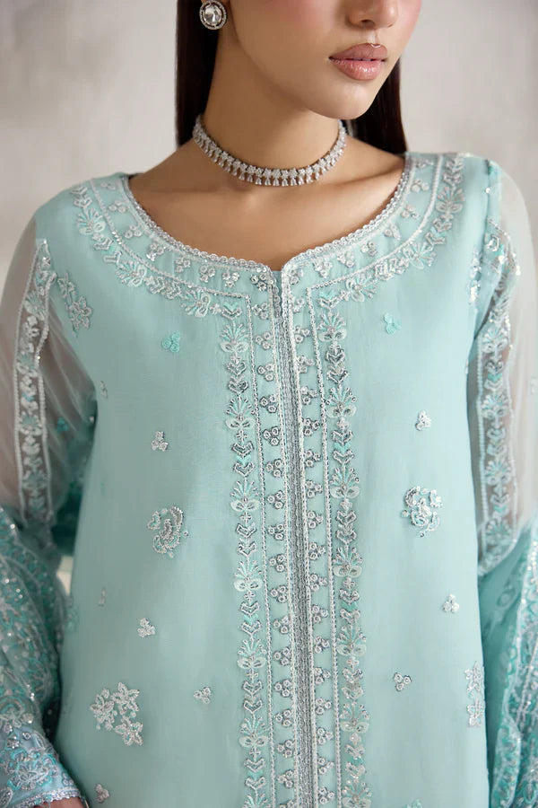 Farasha | STITCHED FORMALS ’26 | Silken Azure - House Of Hania