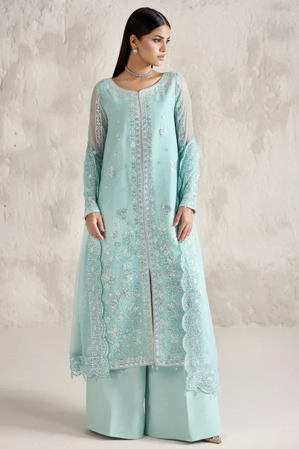 Farasha | STITCHED FORMALS ’26 | Silken Azure - House Of Hania