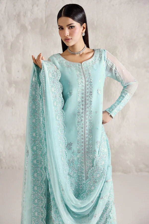 Farasha | STITCHED FORMALS ’26 | Silken Azure - House Of Hania