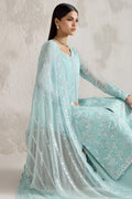 Farasha | STITCHED FORMALS ’26 | Silken Azure - House Of Hania