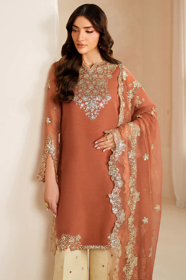 Farasha | STITCHED FORMALS ’26 | Warm Saffron - House Of Hania