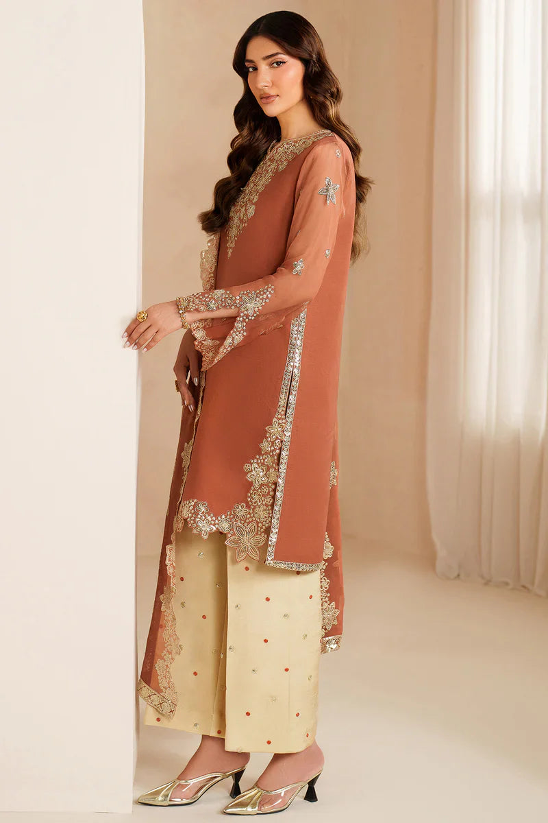 Farasha | STITCHED FORMALS ’26 | Warm Saffron - House Of Hania