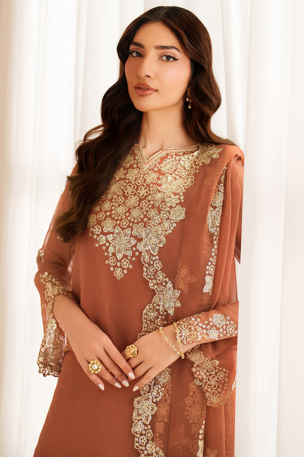 Farasha | STITCHED FORMALS ’26 | Warm Saffron - House Of Hania