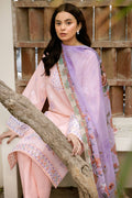 Farasha | Summer Weaves Embroidered Lawn | Coral Peach - House Of Hania