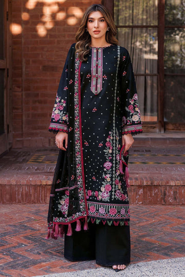 Farasha | Summer Weaves Embroidered Lawn | Ornate Noir - House Of Hania