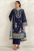 Farasha | Summer Weaves Embroidered lawn'26 | Blue Fusion - House Of Hania
