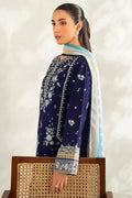 Farasha | Summer Weaves Embroidered lawn'26 | Blue Fusion - House Of Hania