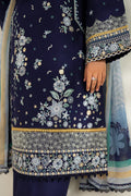 Farasha | Summer Weaves Embroidered lawn'26 | Blue Fusion - House Of Hania