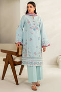 Farasha | Summer Weaves Embroidered lawn'26 | Blue Slate - House Of Hania