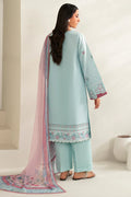 Farasha | Summer Weaves Embroidered lawn'26 | Blue Slate - House Of Hania