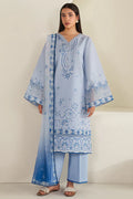 Farasha | Summer Weaves Embroidered lawn'26 | Cloud Aura - House Of Hania