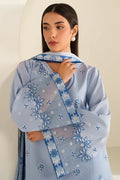 Farasha | Summer Weaves Embroidered lawn'26 | Cloud Aura - House Of Hania