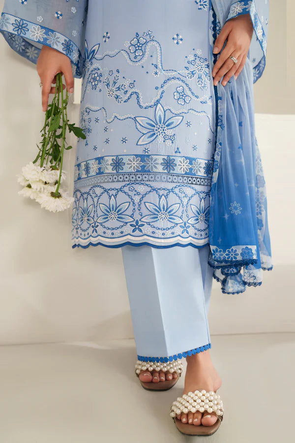 Farasha | Summer Weaves Embroidered lawn'26 | Cloud Aura - House Of Hania