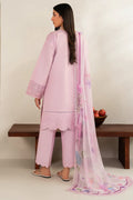 Farasha | Summer Weaves Embroidered lawn'26 | Cloud Pink - House Of Hania