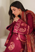 Farasha | Summer Weaves Embroidered lawn'26 | Coral Flare - House Of Hania