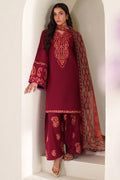 Farasha | Summer Weaves Embroidered lawn'26 | Coral Flare - House Of Hania