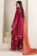 Farasha | Summer Weaves Embroidered lawn'26 | Coral Flare - House Of Hania
