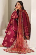 Farasha | Summer Weaves Embroidered lawn'26 | Coral Flare - House Of Hania