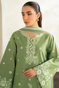 Farasha | Summer Weaves Embroidered lawn'26 | Dewy Sage - House Of Hania