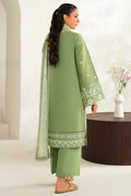 Farasha | Summer Weaves Embroidered lawn'26 | Dewy Sage - House Of Hania