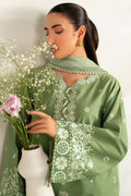 Farasha | Summer Weaves Embroidered lawn'26 | Dewy Sage - House Of Hania
