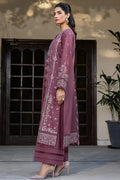 Farasha | Summer Weaves Embroidered lawn'26 | Dusty Rose - House Of Hania