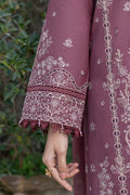 Farasha | Summer Weaves Embroidered lawn'26 | Dusty Rose - House Of Hania