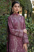 Farasha | Summer Weaves Embroidered lawn'26 | Dusty Rose - House Of Hania