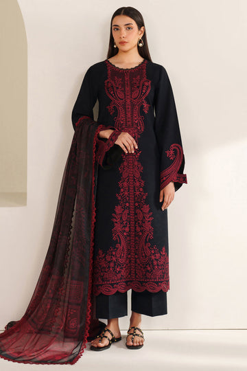 Farasha | Summer Weaves Embroidered lawn'26 | Floral Flame - House Of Hania