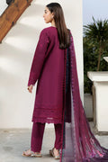 Farasha | Summer Weaves Embroidered lawn'26 | Garnet Passion - House Of Hania