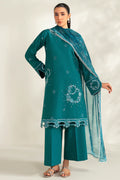 Farasha | Summer Weaves Embroidered lawn'26 | Jade Dazzle - House Of Hania
