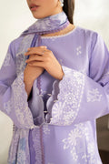 Farasha | Summer Weaves Embroidered lawn'26 | Lavender Peral - House Of Hania