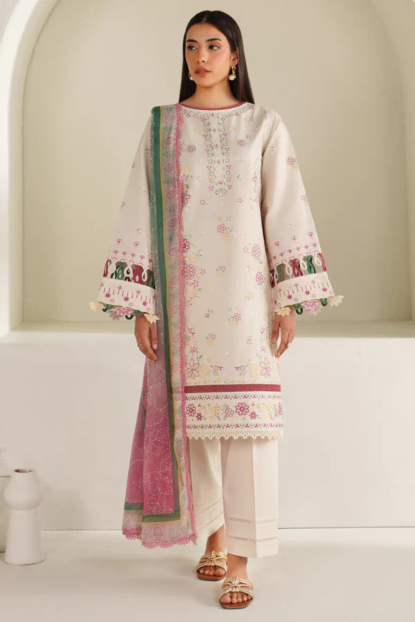 Farasha | Summer Weaves Embroidered lawn'26 | Meadow Bloom - House Of Hania