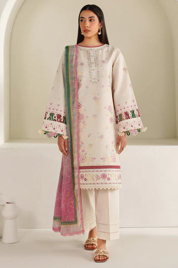 Farasha | Summer Weaves Embroidered lawn'26 | Meadow Bloom - House Of Hania