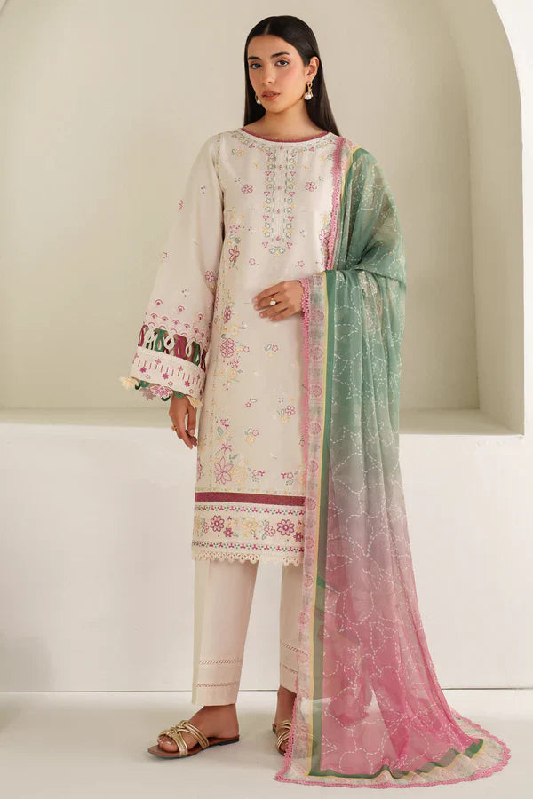 Farasha | Summer Weaves Embroidered lawn'26 | Meadow Bloom - House Of Hania