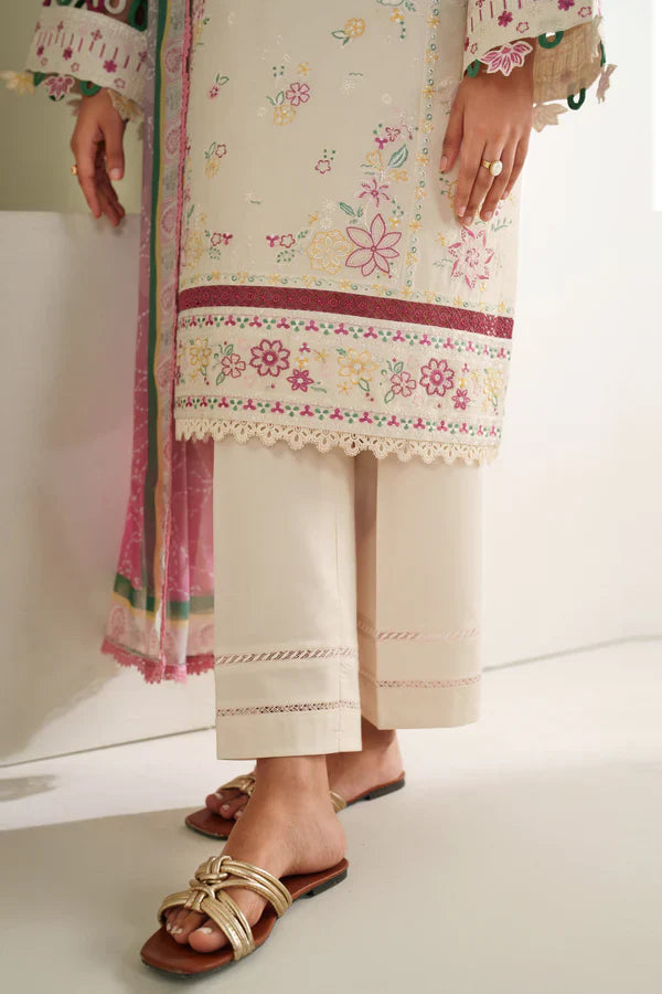 Farasha | Summer Weaves Embroidered lawn'26 | Meadow Bloom - House Of Hania