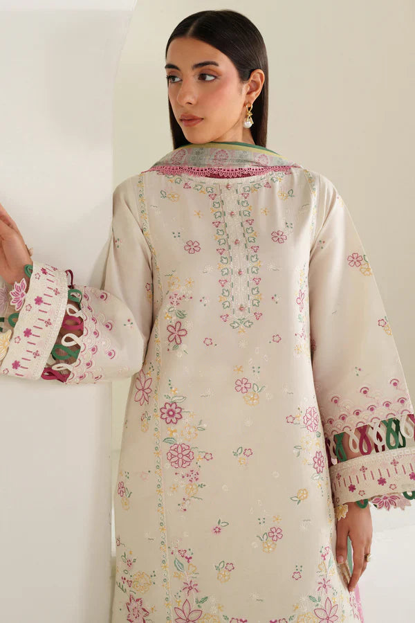 Farasha | Summer Weaves Embroidered lawn'26 | Meadow Bloom - House Of Hania