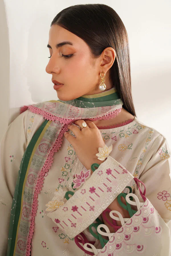 Farasha | Summer Weaves Embroidered lawn'26 | Meadow Bloom - House Of Hania