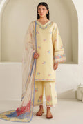 Farasha | Summer Weaves Embroidered lawn'26 | Mellow Canvas - House Of Hania