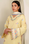 Farasha | Summer Weaves Embroidered lawn'26 | Mellow Canvas - House Of Hania