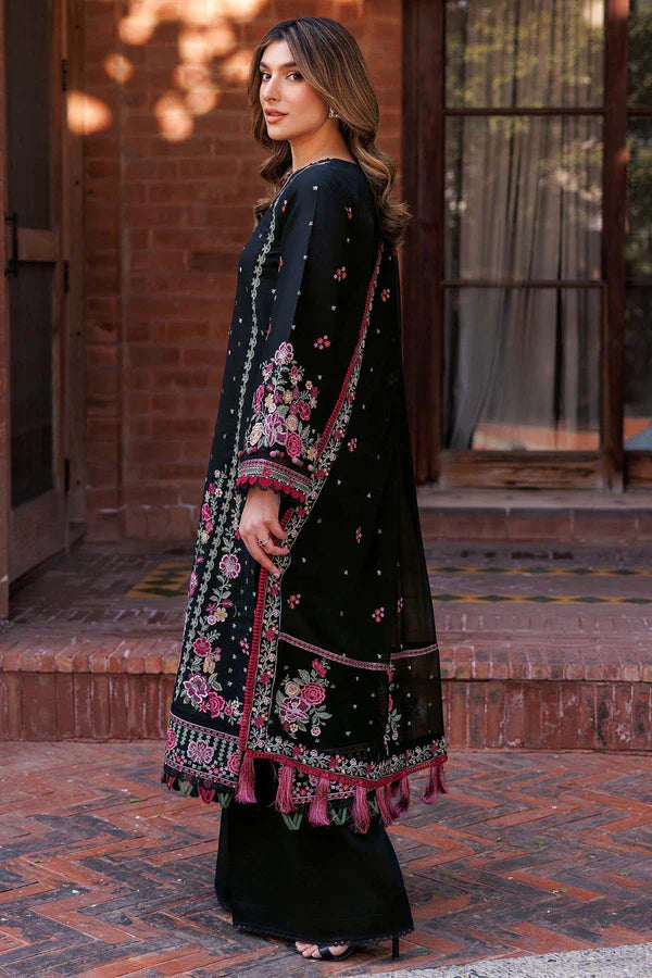 Farasha | Summer Weaves Embroidered lawn'26 | Ornate Noir - House Of Hania