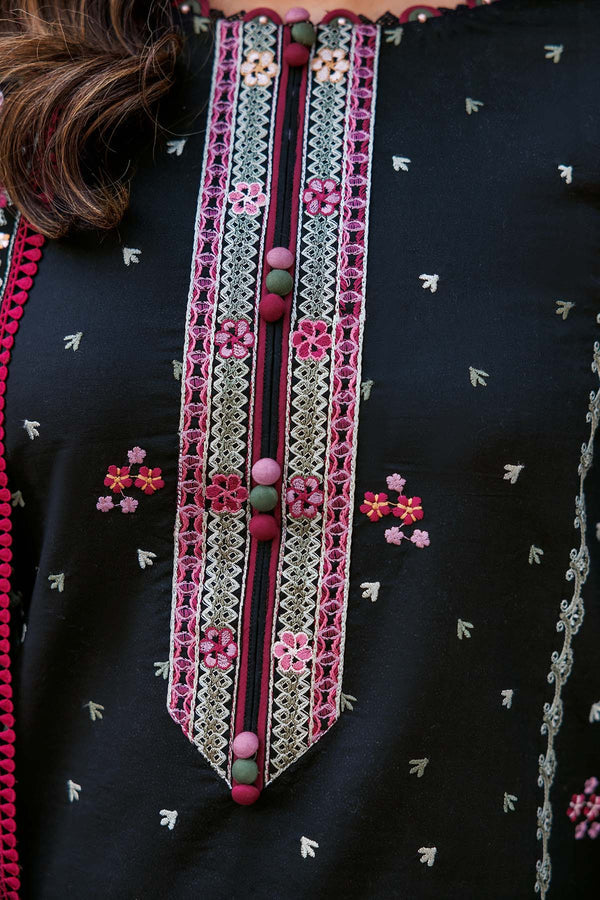 Farasha | Summer Weaves Embroidered lawn'26 | Ornate Noir - House Of Hania