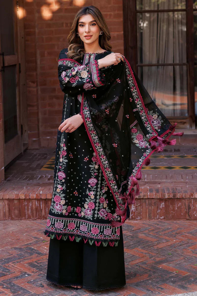 Farasha | Summer Weaves Embroidered lawn'26 | Ornate Noir - House Of Hania