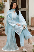 Farasha | Summer Weaves Embroidered lawn'26 | Sky Haze - House Of Hania