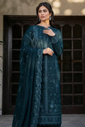Farasha | Summer Weaves Embroidered lawn'26 | Teal Serenity - House Of Hania