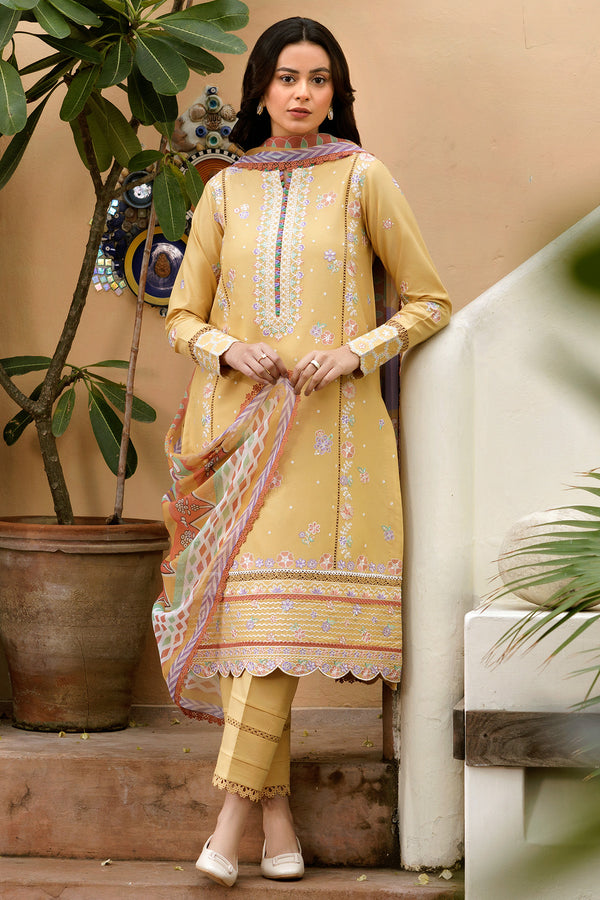 Farasha | Summer Weaves Embroidered lawn'26 | Tuscan Aura - House Of Hania