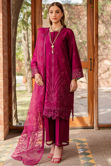 Farasha | Summer Weaves Embroidered lawn'26 | Viola - House Of Hania