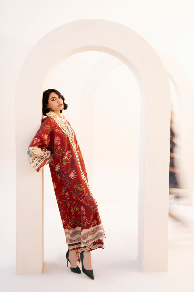 Florent | Bon Soir | Silk Scarlet - House Of Hania