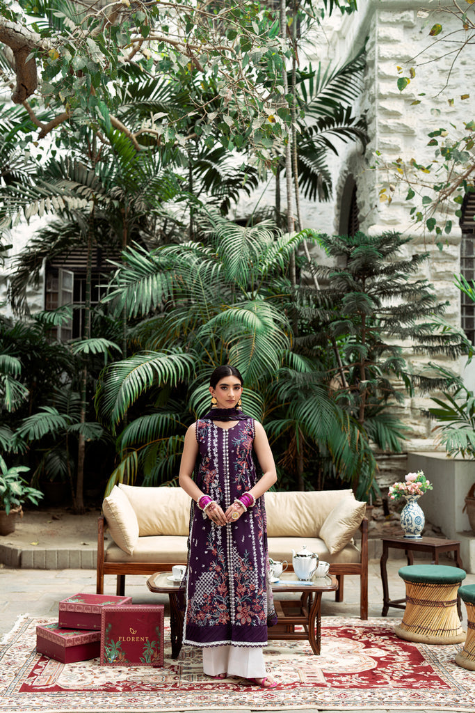 Florent | Eid Edits Luxury Lawn | FEE - 1A - House Of Hania